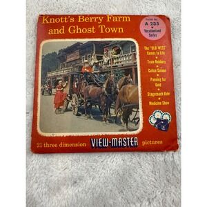 Vintage 1954 Knotts Berry Farm Ghost Town View-Master w/‎ Book & 3 Reels